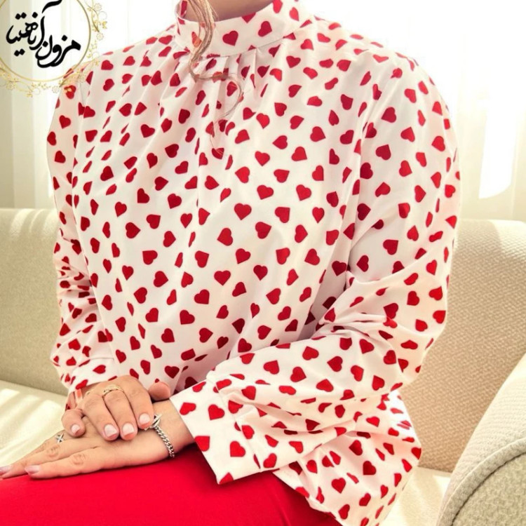 شومیز زنانه مجلسی یقه پلیسه