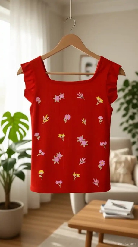 کراپ تاپ عروسکی سرشانه پیله کبریتی